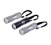 61760 3 pc 9 LED Aluminium Torch