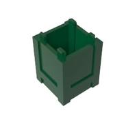 61780 Container Box 2X2X2 - Top Opening 10 Pieces High-Precision MOC Building Bricks Replacement Parts Compatible with Lego bricks GDS-M283 Dark Green