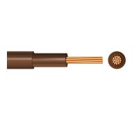 6181YF Double Insulated Single Core Flexi 19-Stranded Meter Tails PVC 16.0mm Brown Core Brown Cable - 50M