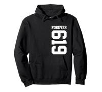 619 Area Code San Diego California Chula Vista CA El Cajon Pullover Hoodie