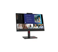 61cm/24" (1920x1080) Lenovo ThinkVision T24v-30 16:9 FHD IPS 75Hz 4ms HDMI VGA DP Speaker Webcam Black