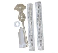 61cm Plastic Plant Pole for Monstera and Related Climbers with Water Cup and Strategically Spaced Mesh Pattern (mushroom)