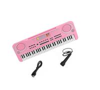 61Keys Electric Piano Digital Music Electronic Keyboard Multifunctional Piano Student Microphone Function Instrument (Color : 04)