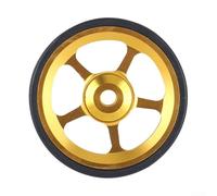 61mm Easy Wheel Compatible With For Brompton Foldable Bike, Stable Riding Caster With Rubber Ring, Silver(gold)