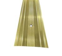 61mm Extra Wide Aluminium Cover Strip - Flooring Door Plate 900mm Long - Available in Silver or Gold Colour - DIY Transition Threshold Strip - With Fixing Screws - (Gold/Simbrass)