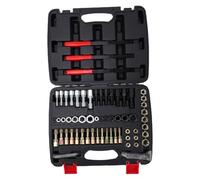 61PCS Efficiency Thread Repair Kit, Color Coding Tap and Die Set Carbon Steel Plastic Cost Effective Solution Convenience Automotive Tools for Mechanic Auto Shop Home Garage