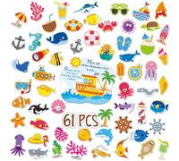 61PCS Large Cruise Door Magnets, Today's Forecast Cruising with a Chance of Drinking, Magnetic Waterproof Navigation Boat Anchor Cruise Ship Car Decors for Refrigerator, Carnival Cruise Party