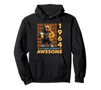 61st Birthday Bear Legends December 1964 61 Years Old Mens Pullover Hoodie