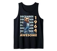 61st Birthday Bear Legends December 1964 61 Years Old Mens Tank Top