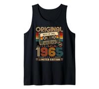 61st Birthday Gift Man Woman 1965 Vintage Cassette 61 Deco Tank Top