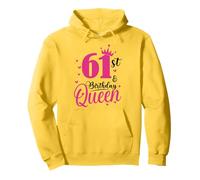 61st Birthday Queen, 61 Birthday Girl 61 Years Old Bday Pullover Hoodie