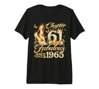 61st Birthday Queen Chapter 61 Fabulous Since 1965 Women Premium T-Shirt