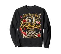 61st Birthday Queen Chapter 61 Fabulous Since 1965 Women Sweatshirt