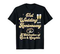 61st Wedding Anniversary 61 Years of Marriage Husband & Wife T-Shirt