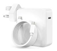 61W USB C Fast Charger Compatible with MacBook Pro 13/14/ 15/16 inch, MacBook Air 2020/2019/2018, iPad Pro and more Type C(1.8M USB C Cable Included)