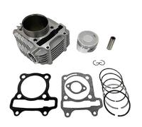 62.5mm Engine Rebuild Kit Barrel Piston Gasket GY6 200cc compatible with Scooter Quad Bike Buggy Silver
