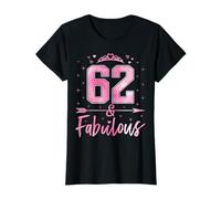 62 and Fabulous Cute Ladies 62nd Birthday Women 62 Years Old T-Shirt