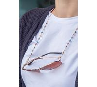 62 CM Colourful Turkish Evil Eye Protection Summer Reading Eyeglass Chain Lanyard The Colourful Aura Gold One Size