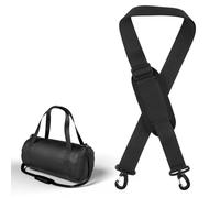 62 Inch Replacement Shoulder Strap with Pad Thick Soft Universal Adjustable Padded Crossbody Bag Strap Belt with Dual D-ring Clasps for Luggage Laptop Messenger Briefcase Handbag Golf Sport Black