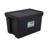 (62 Litre, Black) Wham Heavy Duty Box And Lid