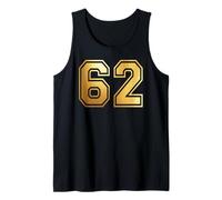 62 Number Sixty-Two Team Sports Graphic Varsity Matching Tank Top