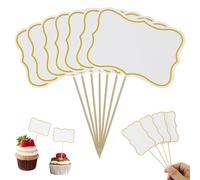 62 PCS Party Food Flags for Buffet, Mini Chalkboard Signs for Food, Blank Toothpick Flags Cocktail Sticks Party Food Flags for Buffets to Write it On Cupcake Toppers Cheese Flags for Wedding Decor