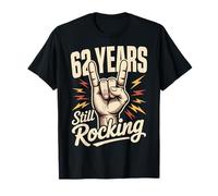 62 Years Still Rocking 62nd Birthday Funny 62 Birthday T-Shirt