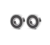 6200-2RS 6201-2RS 6202-2RS 6203-2RS 6204-2RS 6205-2RS Chrome Steel Deep Groove Ball Bearings,6202 RS - 15x35x11mm,2Pcs