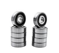 6200 2RS ZZ 10 * 30 * 9mm 6200ZZ 2Z Chrome Steel Deep Groove Ball Bearings 10Pcs(6200 2RS)