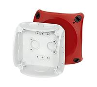 62000035 housing: junction box IP66 with membrane stuffing boxes red HENSEL