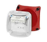 62000036 housing: junction box IP66 with membrane stuffing boxes red HENSEL