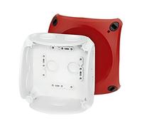 62000037 housing: junction box IP66 with membrane stuffing boxes red HENSEL