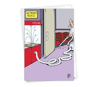 6201Z 'Popcorn Recycle' - Funny Birthday Greeting Card with 5" x 7" Envelope by NobleWorks