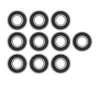 6202 - RS Deep Groove Ball Bearings 10Pcs | 15x35x11mm Bearing Steel | Sealed Radial Ball Bearings for Gearboxes/Motors/Automotive | High Temperature & Oxidation Resilience