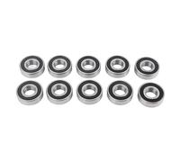 6204-2RS Deep Groove Raceway Ball Bearings 17x47x14mm, Double Sealed, 10 Pieces - High Speed Performance, Low Friction Rolling, Ideal for Light Industry Machinery