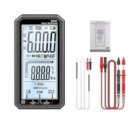 620A 6000 Counts Digital Smart Multimeter Transistor Testers True Auto Electrical Capacitance Meter Temp Resistance Quickly Accurately Reading Easy(620A Black)