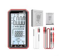 620A Full-Screen Smart Digital Multimeter with 6000 Counts, Automatic NCV Voltage Detection, Live Wire Test, Temperature Measurement, Backlit LCD,(RED)