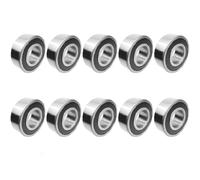 624 2RS Deep Groove Ball Bearings, 10 Pcs 4mm x 13mm x 5mm Miniature Bearings Ball Mini Bearing, Double Shielded Ball Bearings for Micro-motors, Small Rotary Motors