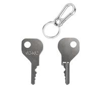 62462 Magna Latch Replacement Keys for Yard, Garden, with Keychain,and Pool Gate Safety Latches Compatible with D&D MagnaLatch Series 2 (Old Style) & LokkLatch Downward-Facing Keyhole-(2 PCS)