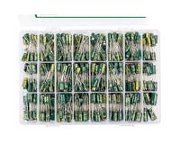625Pcs 24Values Aluminum Electrolytic Capacitor Kit 10V-100V 1F-1000uF Capacitors Box Assortment Kit