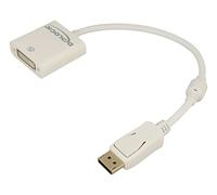 62602 adapter Displayport male, DVI-I (24+5) female 0.2 m white DELOCK