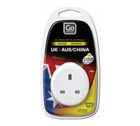 627 UK - Aus Adaptor With USB - Adaptors Assorted