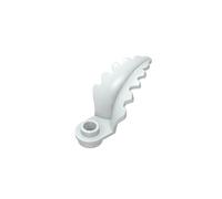 6282 1x1 Curved Vertical Leaf MOC Building Blocks, Milky White, 50 PCS | Compatible with LEGO Building Blocks. Ref: 6411022. MOC components for major building brands. Color consistency. GDS-90531.
