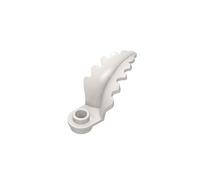 6282 1x1 with Curved Vertical Leaf MOC Building Blocks, White, 50 PCS | Compatible with LEGO Building Blocks. Ref: 6411022. MOC components for major building brands. Color consistency. GDS-90531.