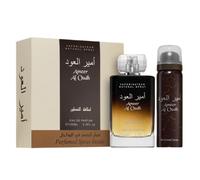 Lattafa Unisex Ameer Al Oudh Eau de Parfum & Body Spray Set