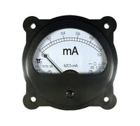 62C5 DC ammeter milliampere meter circular 1mA 2mA 5mA 10mA 20mA 30mA 50mA 100mA 200mA 300mA 500mA pointer type black instrument