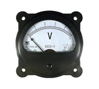 62C5 DC voltmeter circular instrument 5V 10V 15V 20V 30V 50V 100V 150V 250V 300V 450V 500V 600V pointer voltmeter black 80mm for(DC 500V)