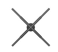 62cm/24.4IN Holographic Fan 722LED Sign Neon Beads 8G Memory Manual DIY Image Text LOGO Advertising Machine Holographic 3D Projector Vivid Visuals