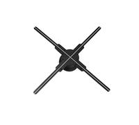 62cm 3D Fan Hologram Projector, Wifi LED Sign Remote Control, Holographic Lamp Player, Advertising Display Logo Light For Halloween,Christmas