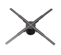 62cm 3D Holographic Projection, Wifi Led Logo Holographic Light Player Remote Control Fan Advertising Lights Festival Advertising Display